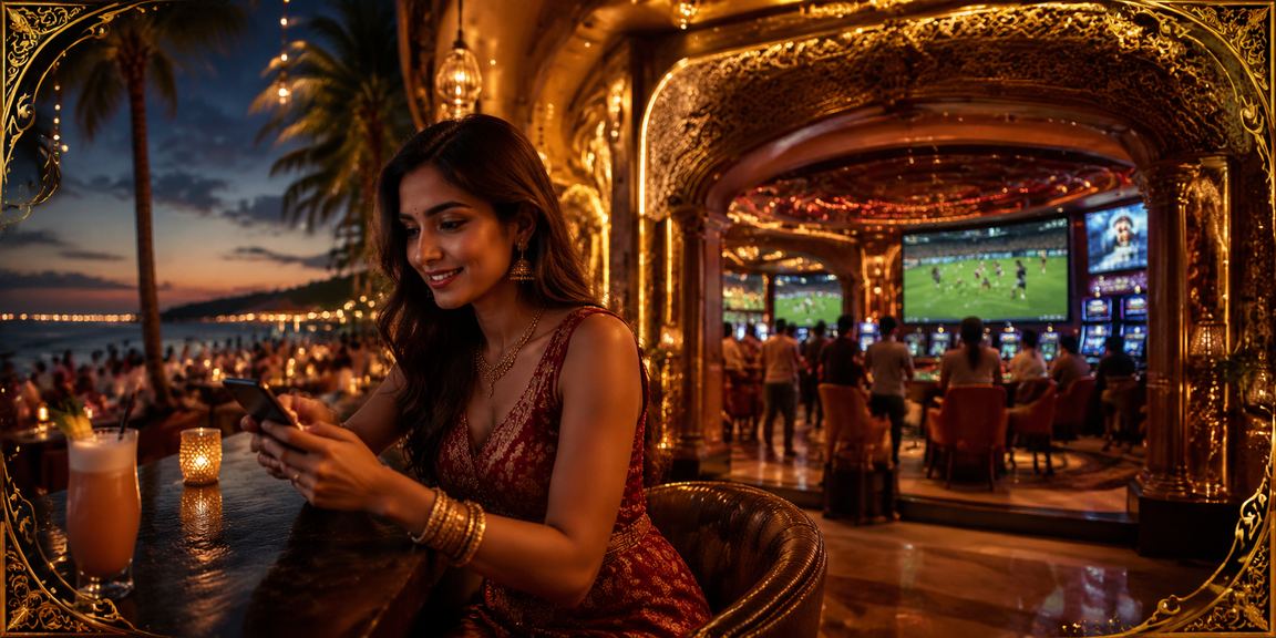 Mobile Casino gaming by the beach in Goa