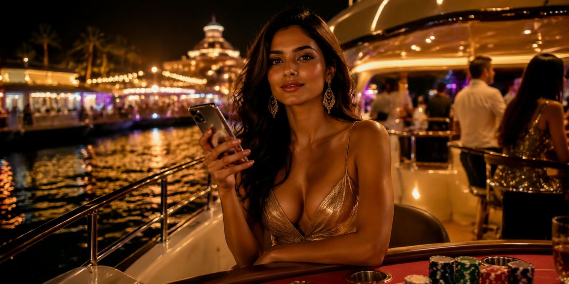 Beach scene with casino VIP bonus concept in Goa